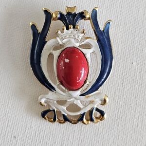 Vintage Emblem Brooch